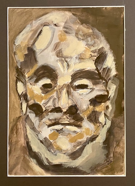 nach J.Lipchitz -Gouache