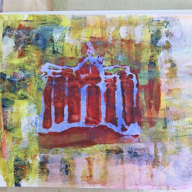Brandenburger Tor -Gel-Druck